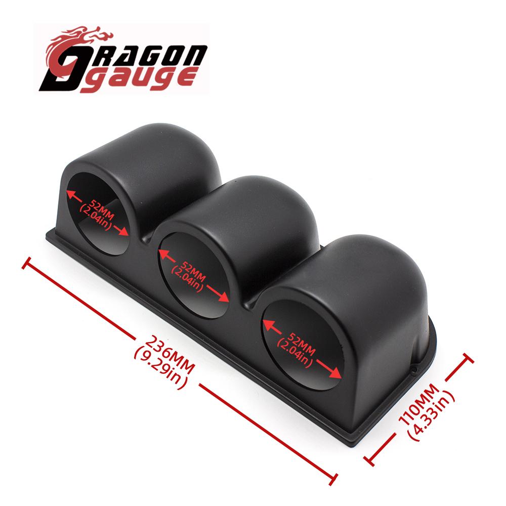 DRAGON GAUGE 52mm Tachometer Voltage Boost Water Temp Oil Temp Oil Press ETG Gauge LED Digital Display Car Gauge 7 Colors Change