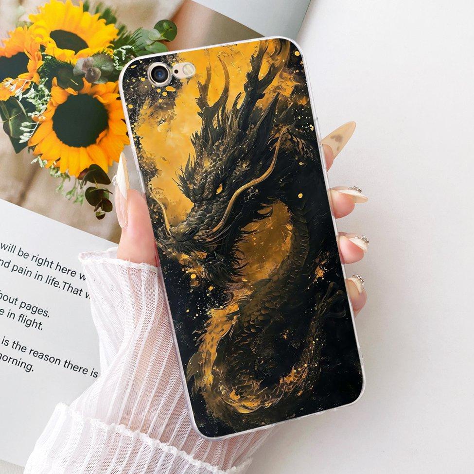 Transparent Casing For iPhone 6s Phone Case For iPhone 6 Cover Luxury Fashion Butterfly Funny Cute Painted
