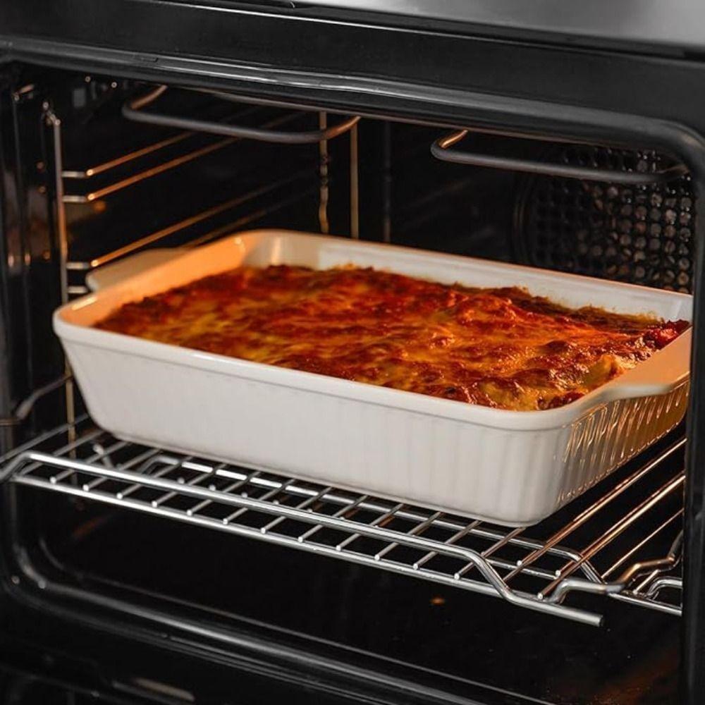 Прямоугольная форма для выпечки Углубленная форма для лазаньи Форма для запеканки Керамический противень для выпечки Духовка