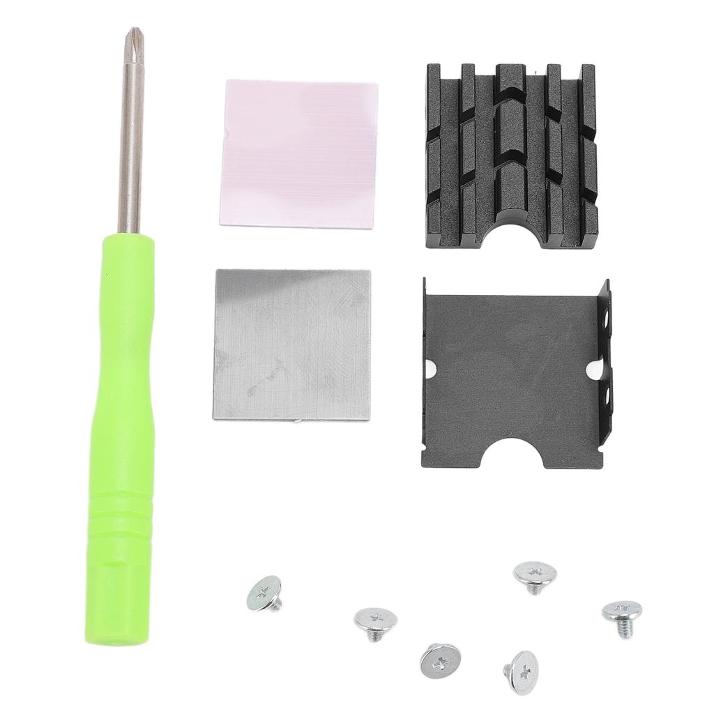 M.2 2230 SSD Heatsink PC M.2 PCIE NVME SSD Double Sided Heat Sink Cooler with Thermal Silicone Pad for Computer