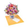Открытка-букет из бумажных цветов 3D Pop-Up Поздравительная открытка Юбилей День благодарения День святого Валентина Подарок на день рождения Спасибо Ручная работа Открытки