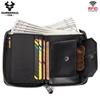 Humerpaul Men Leather Wallet Anti-theft Swipe Credit Card Wallet