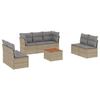 VidaXL Salon de Jardin avec Coussins 8 pcs, Canapés de Terrasse, Ensemble de Meubles de Patio, Mobilier d'Extérieur, Mélange 3255898