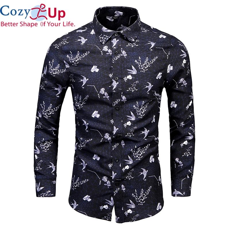 Cozy Up Рубашка с принтом Мужские осенние рубашки Модные мужские рубашки для вечеринок Рубашка с длинными рукавами Мужская повседневная повседневная куртка Полная