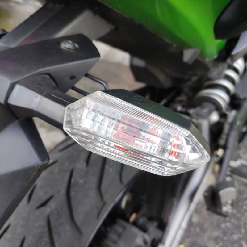 Индикаторные лампы указателя поворота мотоцикла для Kawasaki Ninja 300 2013-2021 для Z 1000SX 1000 800 ER-6N ER-6F прозрачные дымчатые линзы