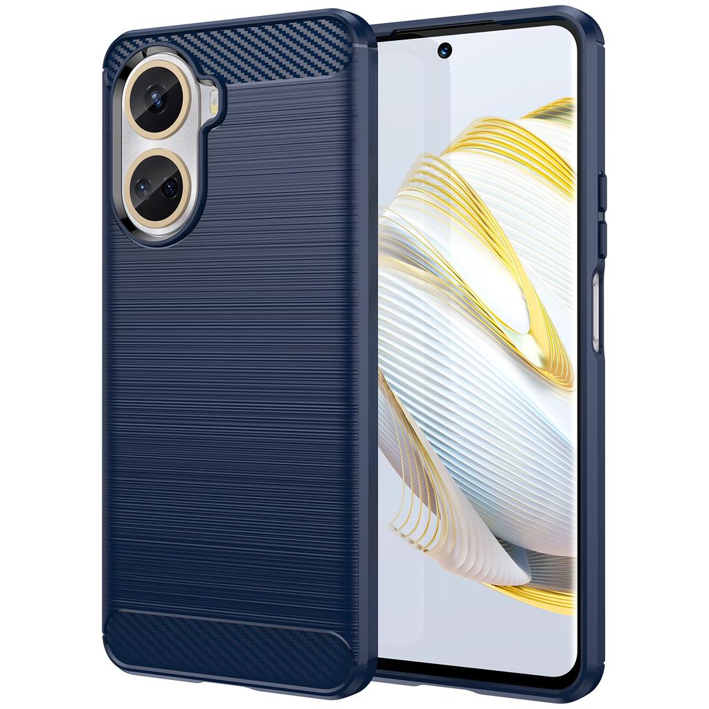Роскошный чехол из углеродного волокна для Nova 10 SE Huawei nova 10se Полный защитный мягкий чехол для nova10 se Ударопрочный силиконовый чехол