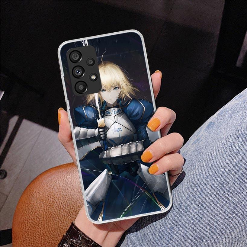 Чехол для телефона Fate Zero Stay Night Saber для Samsung Galaxy A17 A37 A57 A16 A26 A36 A56 A15 A14 A13 A55 A54 A53 A35 A34 A33 A25 A24