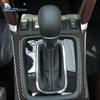 Real Soft Carbon Fiber Sticker for Subaru Forester 2013 2014 2015 2016 Car Center Console Panel Cover Accessories Interior Trim