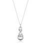 Flit Knot White Gemstone Necklace