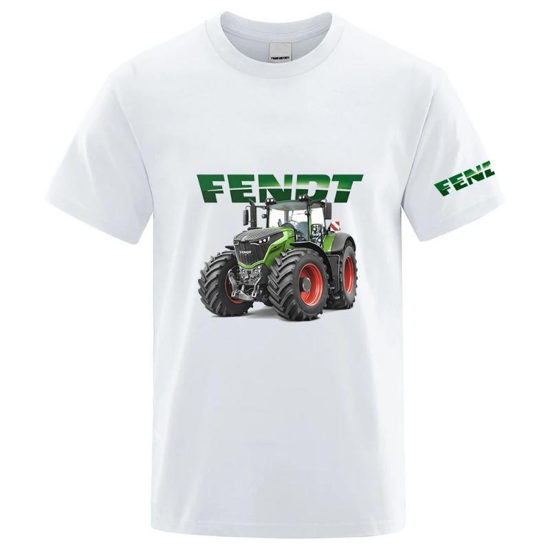 Трактор FENDT Печать логотипа Летняя мужская Быстросохнущая Спортивная Мода Мужская 2026 Короткий рукав Летняя Повседневная Дышащая Футболка