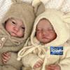19-дюймовая кукла реборн Levi Twins, мягкая ткань, тело с открытыми или закрытыми глазами, кукла для новорожденного, 3D-окрашенная кожа, видимые вены, фигурка, кукла, игрушки для детей