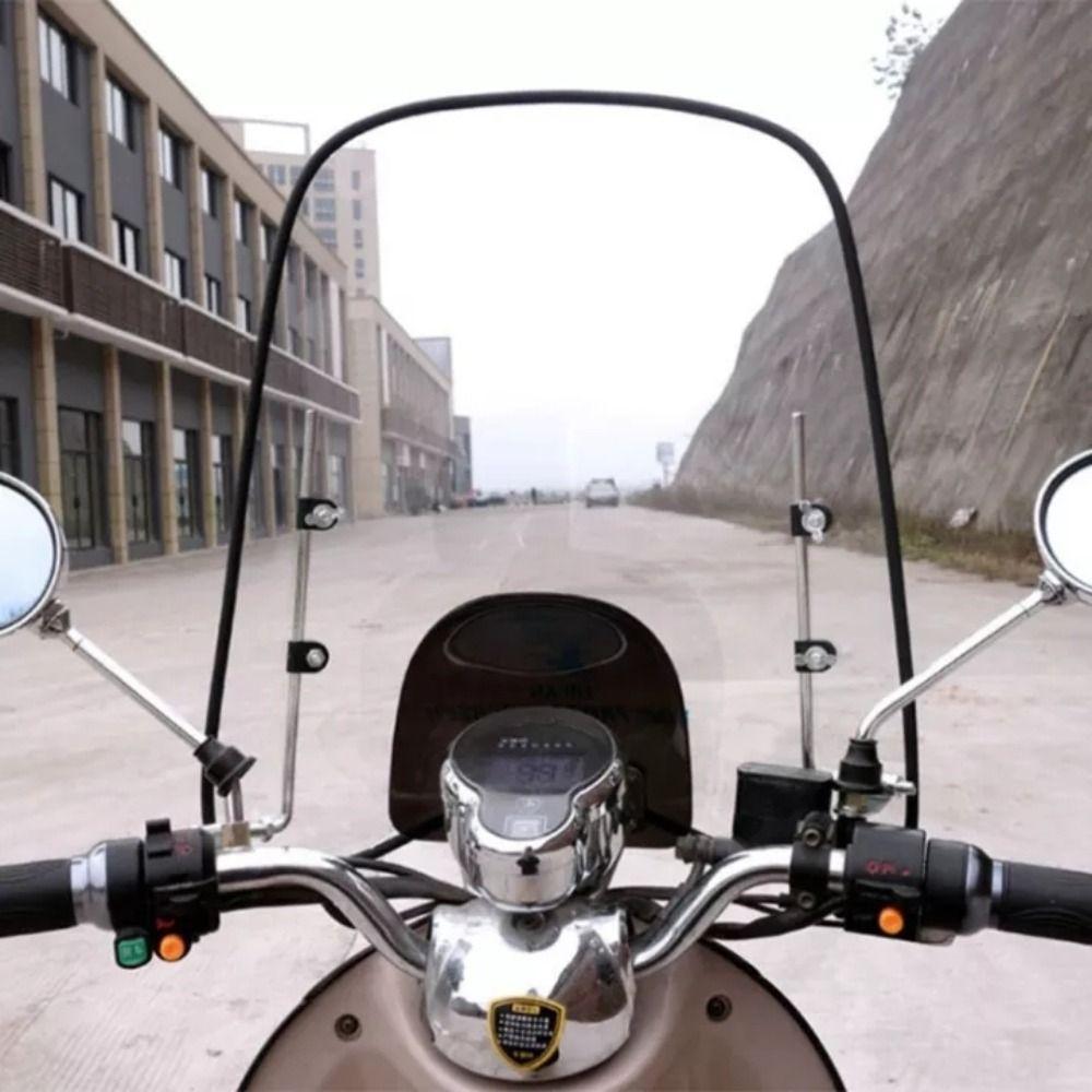 Transparent Motorcycle Windshield Universal Motorcycle Wind Deflector Motocycle Extension Spoiler