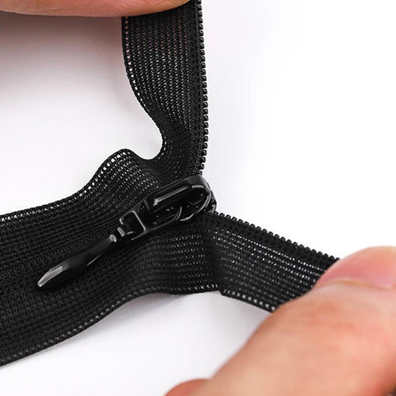 3 # одежда, пальто, аксессуары с тонкой застежкой на зуб, открытая кружевная молния, невидимая портновская швейная поделка