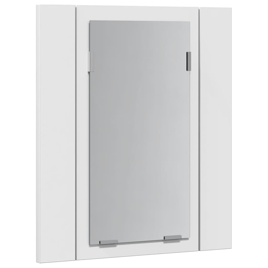 LED Bathroom Mirror Cabinet White 40 x 12 x 45 cm Acrylic