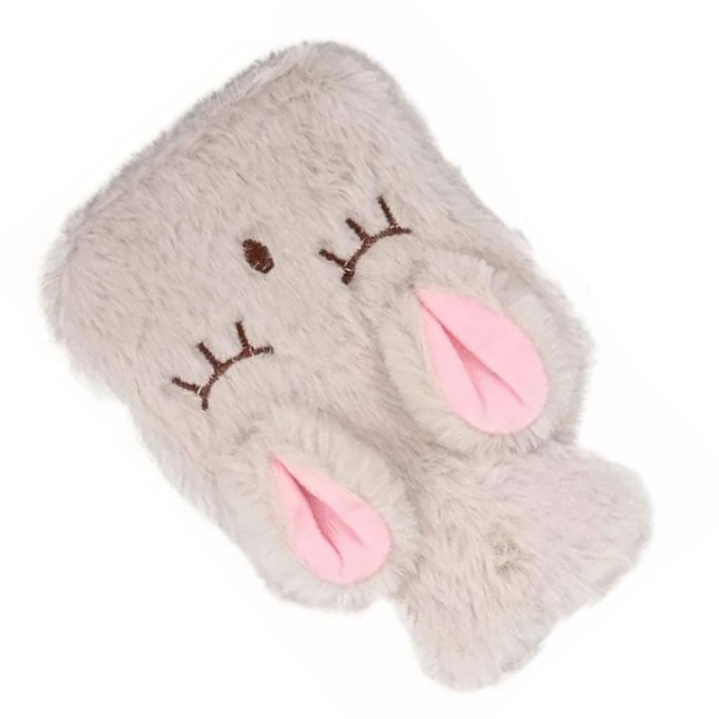 Hot Water Bottle Explosion Proof Prevent Scald Detachable Rabbit Pattern Plush Cover Hot Water Bag