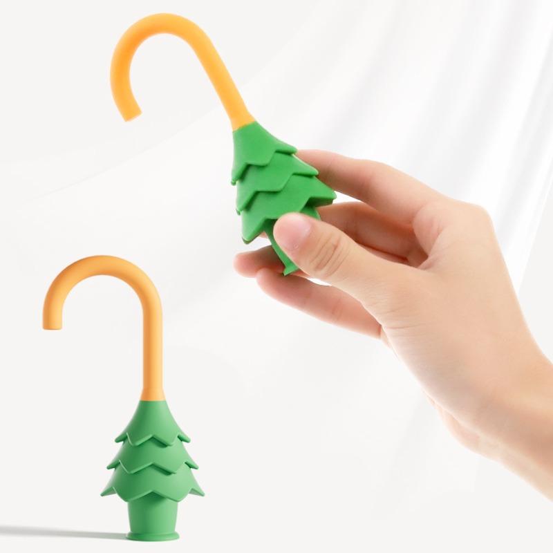 Child Safety Pine Tree Shape Door Pinch Guards No-Drill Anti-Pinch Hand Door Lock Clamp Childproof Door Stopper for Safety