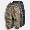 Men'S Summer Cargo Trousers Large Pocket Casual Work Pants Fashion Soild Long Sweatpants Outdoor Streetwear Loose Male Slacks