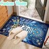 Custom Name Argentina Football Crest Rug Office Rug Chair Mat Non Slip Carpet Rugs for Bedrooms Dining Room Living Room Home Decor gifts