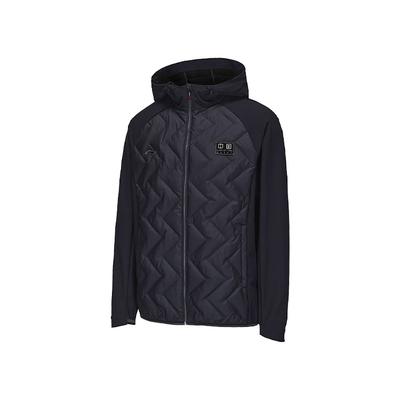 Li Ning National Team Series Ультралегкая куртка-пуховик с капюшоном и застежкой-молнией, унисекс, верхняя одежда, черный цвет AYMU279