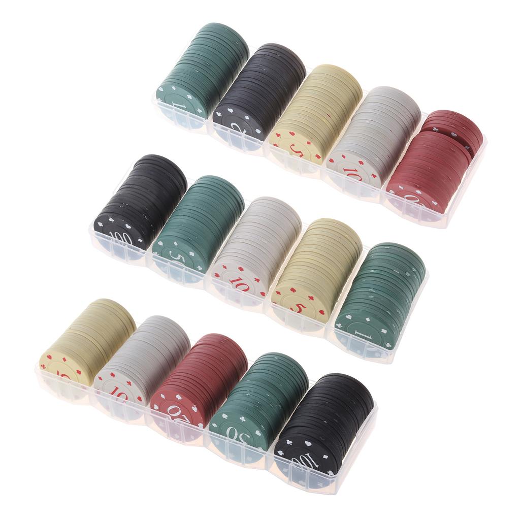 100 шт. Игровые фишки для казино, покера, учебные монеты, пластиковые счетчики для подсчета, маленькие учебные счетчики-фишки