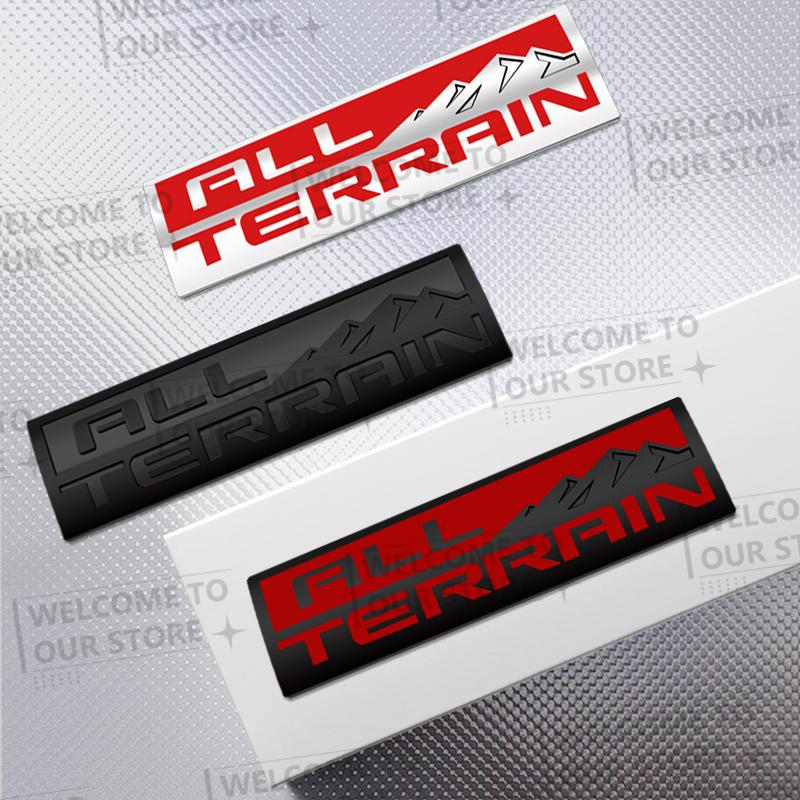 Car Sticker ALL TERRAIN Grille 3D Metal Logo Badge Decal Rear Trunk Emblem For Cruze Yukon Sierra Savana Terrain Suburban