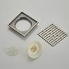 China Hot Sales Square Brass Balcony Trap Bathroom Floor Drain With Tile Insert