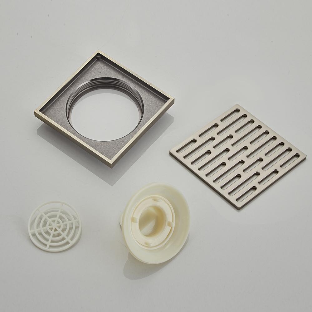 China Hot Sales Square Brass Balcony Trap Bathroom Floor Drain With Tile Insert