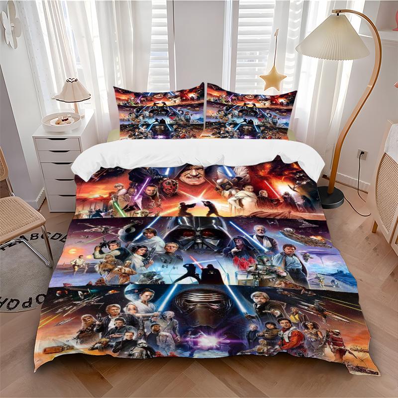 Star Wars Saga Collage Print 3Pcs Bedding Setduvet Cover With 2 Bedropillowcase Home Birthday Gift