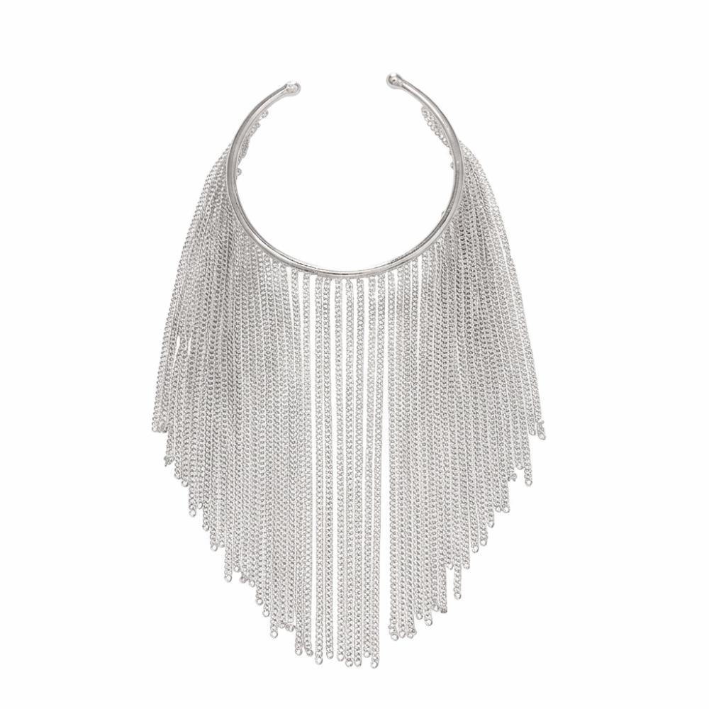 Adjustable Fringe Arm Cuff Bangle Zinc Zinc Alloy Open Upper Arm Chain Bracelet Tassels Armband  Girls