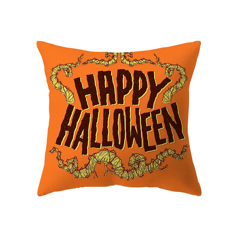 Хэллоуин тема ведьма тыква принт узор наволочка дома гостиная диван украшения квадратная полиэстеровая подушка наволочка