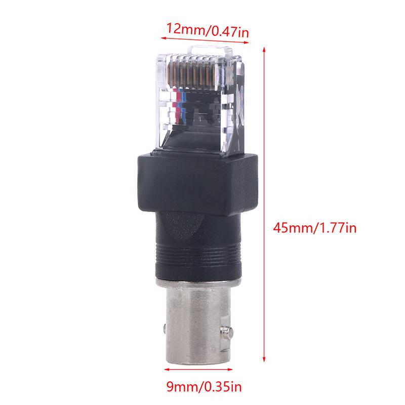 1 шт. высококачественный черный разъем BNC Female Jack To Rj45 Male Plug Rf адаптер коаксиальный разъем