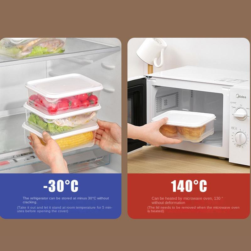 Контейнер для хранения Fresh 5 шт. Герметичный Сохранять герметичность Пищевые контейнеры Органайзер для холодильника Фрукты Мясо Морозильная камера Герметичный контейнер Кухонный контейнер для хранения