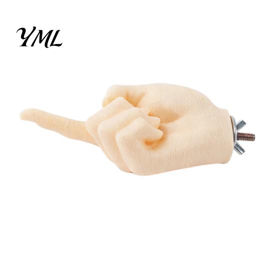 Stress Reducing Bird Toy Hand-Shaped Parrot Perch Stand, Non-Slip Cage Mount Perches, Desensitization Interactive Training Toy, Accessories