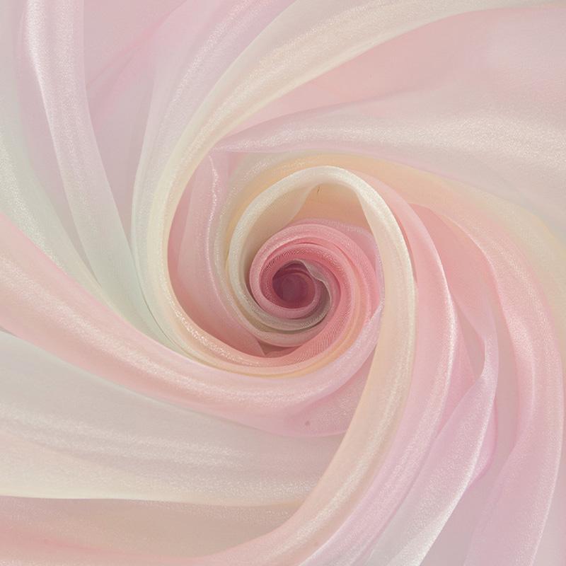 Блестящая градиентная органза, прозрачная вуаль, блестящая марлевая ткань, цветная тюль, сетчатая ткань, свадебное платье, швейные принадлежности