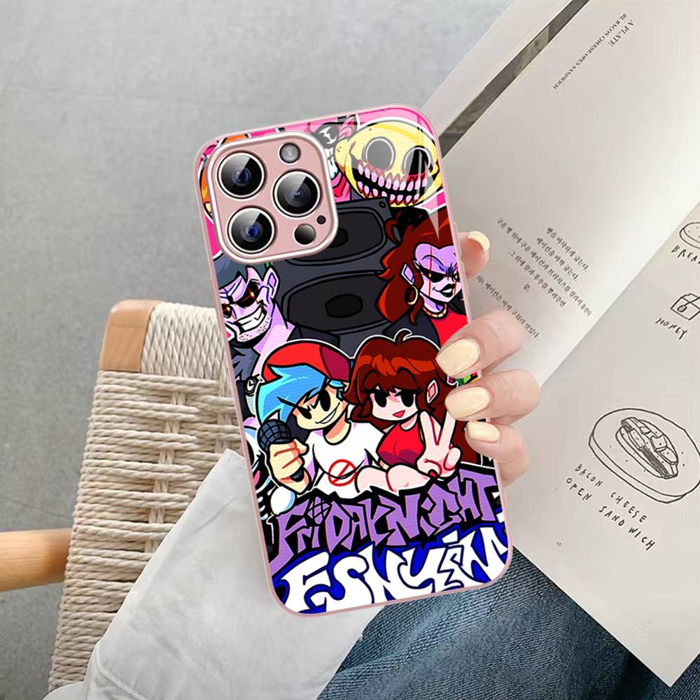 Game F-Friday Night Funkin Tempered Glass For Iphone 14 13 12 11 Pro Mini XS MAX 14Plus X XS XR Fundas