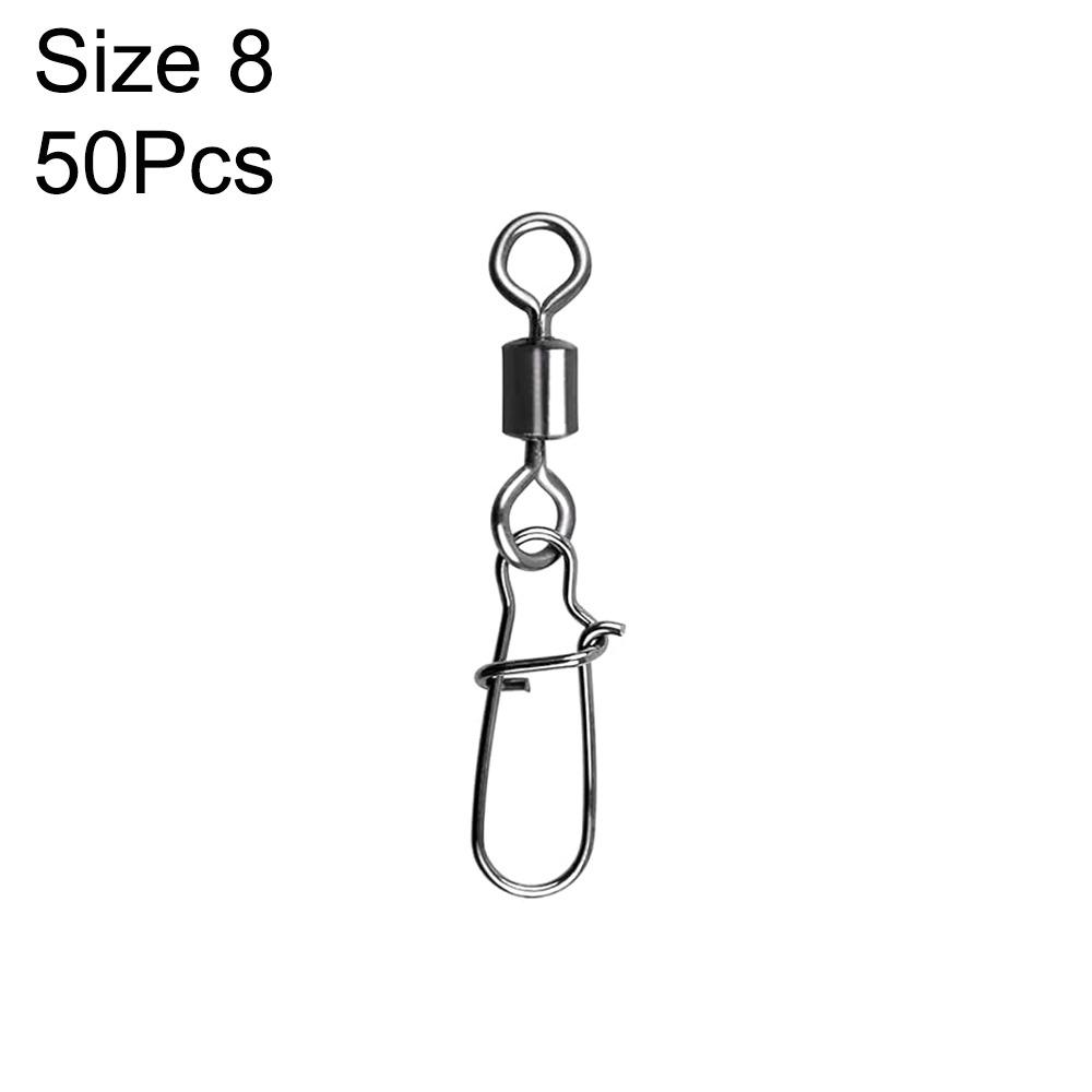 Вертлюжки из нержавеющей стали для рыболовных крючков и приманок, вертлюжки с петлей в виде восьмерки, снасти, новый инструмент для снастей