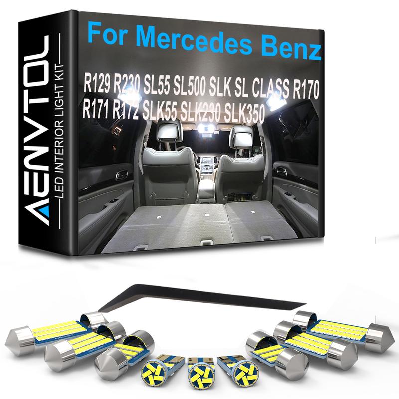 Car Interior LED Lights Canbus for Mercedes Benz R129 R230 SL55 SL500 SLK SL Class R170 R171 R172 SLK55 SLK230 SLK350 Car Light