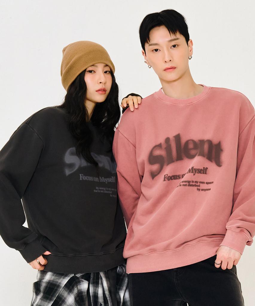 CHASECULT Unisex Pigment Lettering Sweatshirt - Pink