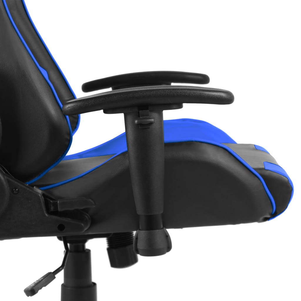 Gaming Chair Swivel Blue PVC