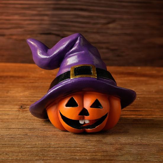 В помещении На улице Хэллоуин Тыква Украшение Дизайн Шляпы Ведьмы Ретро Милая Фигурка Тыквы Настольное Фестивальное Украшение