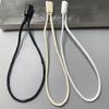 Factory Supply 20cm Cotton Wax Hang Tag Cord Bullet Aglet Garment Tag Strings Apparel Hangtag Fastener Rope Ready Stock Low MOQ