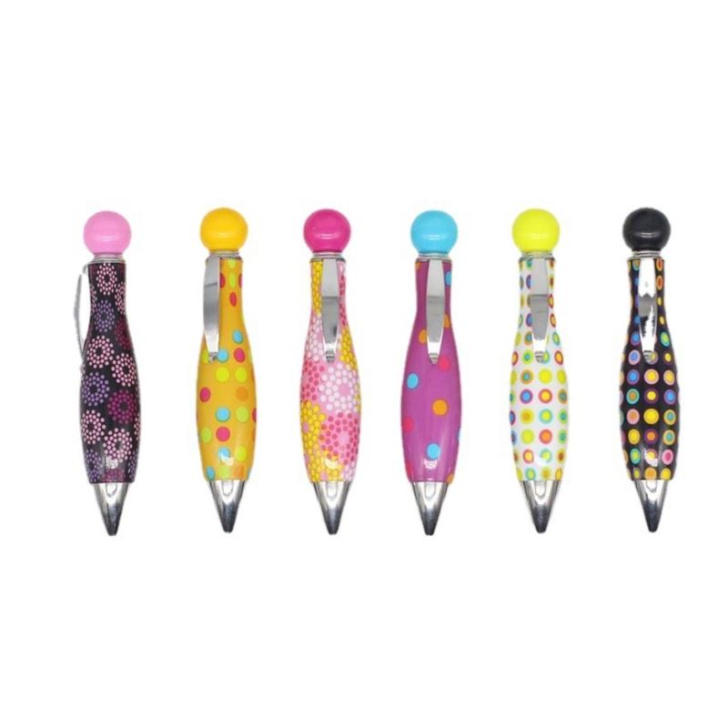 6 Pcs Ballpoint Pen Small Pen Big Fat Pen Wide Grip Pen Gift Pen Smooth Writing Pen School Office Supplies for Teacher