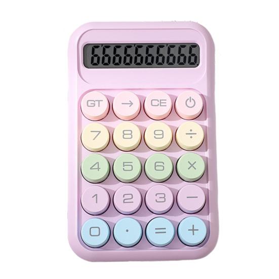 Yousheng 10 Digits Calculator with Big Button 15-Degree Tilt Design LCD Display Mechanical Switch Portable Aesthetic Calculator