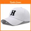 Embroidery Letter H Baseball Cap Outdoors Breathable Sun Protection Peaked Hat