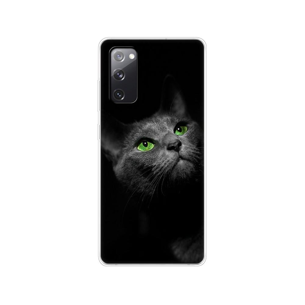 Чехол для Samsung Galaxy S20 FE 6,5 "Мягкий силиконовый чехол из ТПУ на заднюю панель телефона для Samsung S20 fe, бампер GalaxyS20 FE S20FE, принципиально чехол