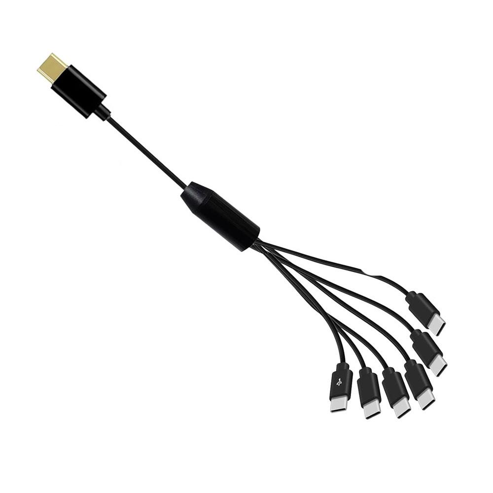 50cm8150cm Multi USB C To USB C Cable 6 in 1 Type-C Type-c 6 in 1 Charging Cable TypeC Device