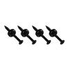 FLEOR 4-Piece Electric Guitar Neck Joint Screw Bushings and Bolts, Black