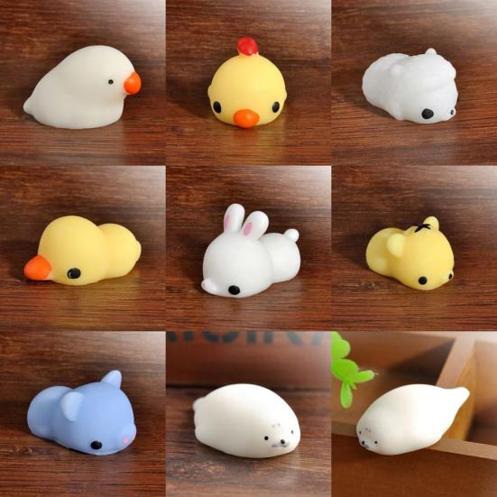 Мягкие силиконовые игрушки-антистресс в виде животных для детей и взрослых