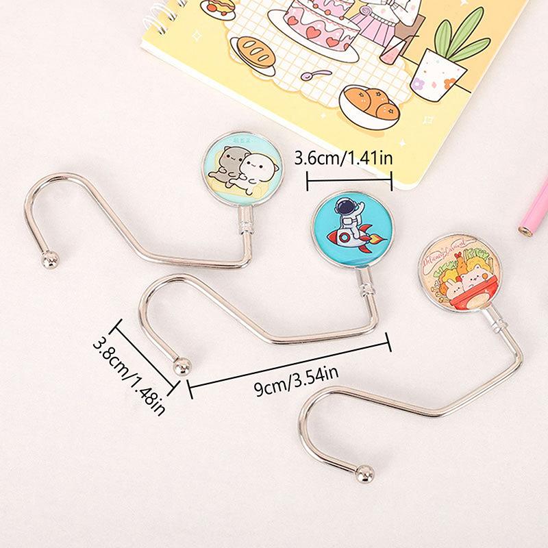 Складной крючок для стола для студента, органайзер для женской сумки, боковой крючок для офисного стола, складной крючок для сумки, вешалка для кошелька, держатели для сумочек