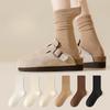 Female Autumn and Winter New Fashion Breathable Deodorant Wicking Pure Cotton Tube Socks